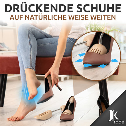 JK Trade® Premium Schuhspanner Herren | Schuhspanner Damen aus Lotus Holz
