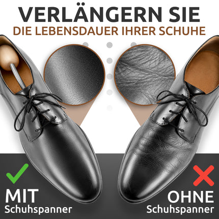 JK Trade® Premium Schuhspanner Herren | Schuhspanner Damen aus Lotus Holz
