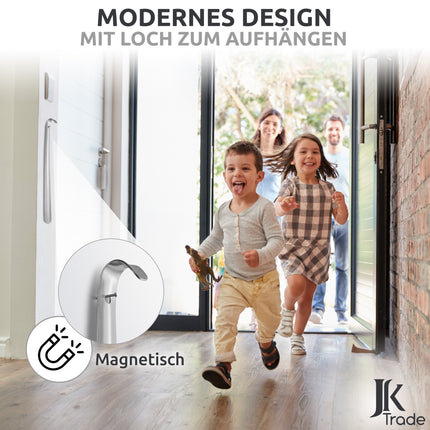 JK Trade® 3er Set STABILE Edelstahl Schuhlöffel | 15, 29 & 42cm Silber