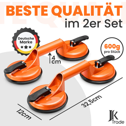 Maße und Eigenschaften des Saughebers in Orange