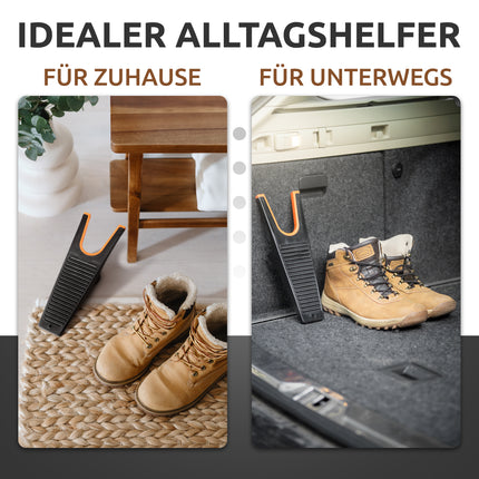 Oranger Stiefelknecht ist perfekter Alltagshelfer