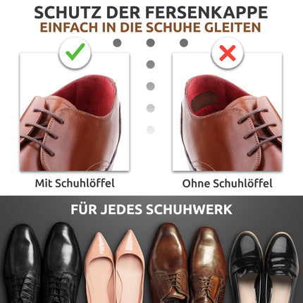 Schutz der Fersenkappe beim Anziehen des Schuhlöffels aus Zedernholz, 43 cm Länge
